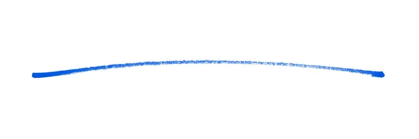 Nagyon Hosszú Koszos Izolált Kék Nyálka Ceruzával Festve — Stock Fotó