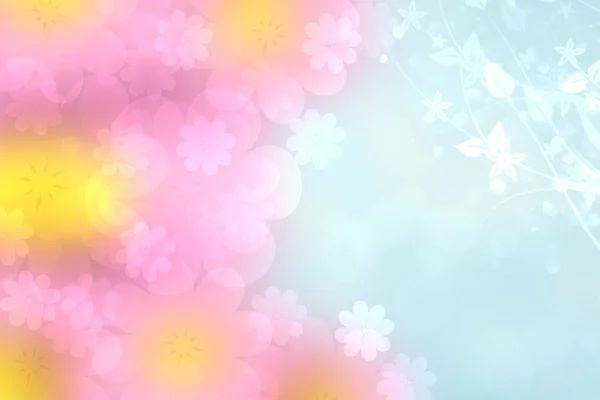 Абстрактная Размытая Яркая Весна Летний Свет Нежный Пастельно Розовый Синий — стоковое фото