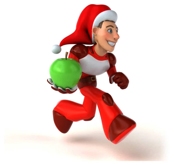 Divertimento Super Babbo Natale Illustrazione — Foto Stock