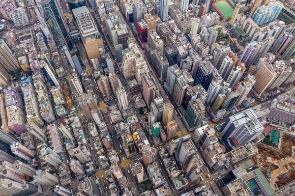 Mong Kok Hong Kong Marzo 2019 Vista Dall Alto Hong — Foto Stock