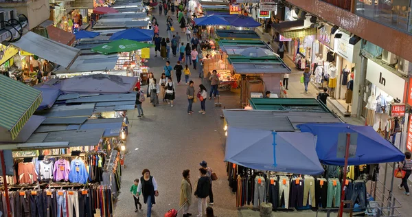 Mong Kok Hong Kong Mart 2019 Hong Kong Sokak Marketi — Stok fotoğraf