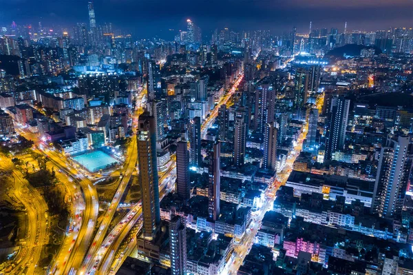 Kwa Wan Hong Kong Февраля 2019 Года Вид Сверху Город — стоковое фото