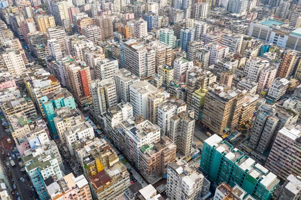 Sham Shui Hong Kong Marzo 2019 Vista Superior Ciudad Hong —  Fotos de Stock