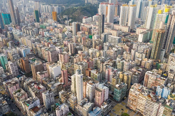 Sham Shui Hong Kong Maart 2019 Drone Vliegt Hong Kong — Stockfoto