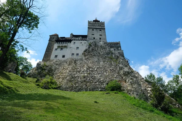 Vista Panorâmica Majestosa Arquitetura Medieval Castelo — Fotografia de Stock