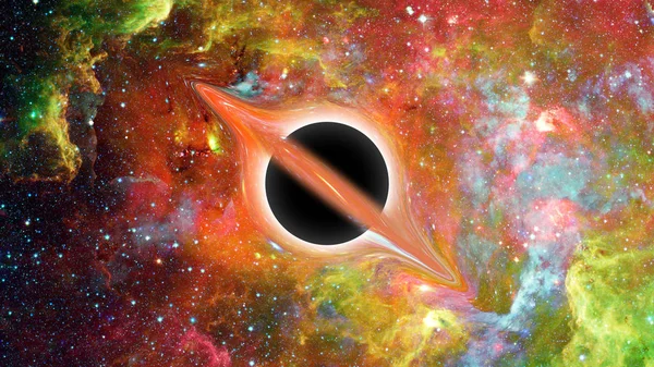 Black Hole Outer Space Abstract Science Art Elements Image Furnished — Stock Photo, Image