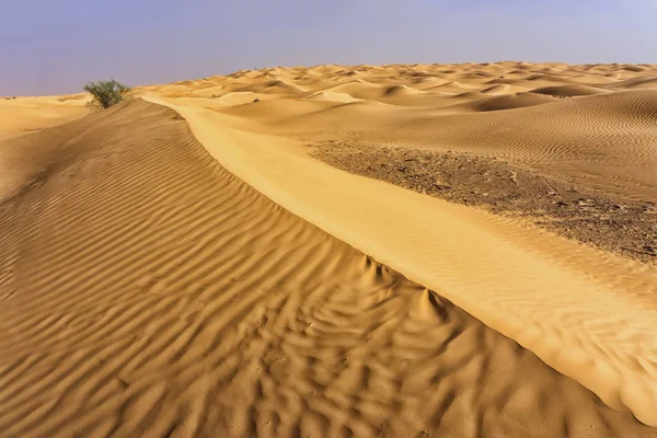 Ομορφιά Και Αντίθεση Της Ερήμου Σαχάρα Στην Τυνησία — Φωτογραφία Αρχείου