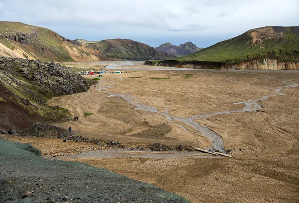 Fjallabak Doğa Rezervi Ndeki Landmannalaugar Volkanik Dağları Zlanda — Stok fotoğraf