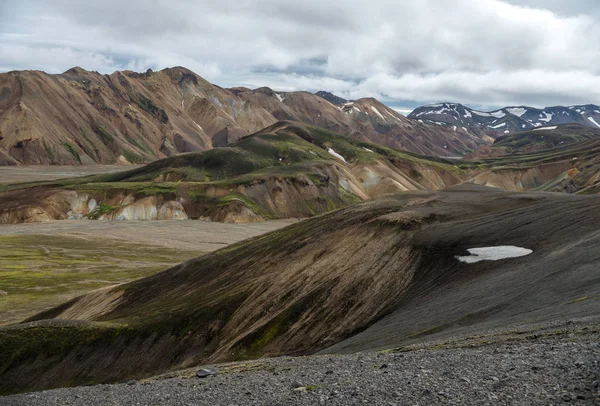 Vulkaniska Berg Landmannalaugar Fjallabak Naturreservat Island — Stockfoto