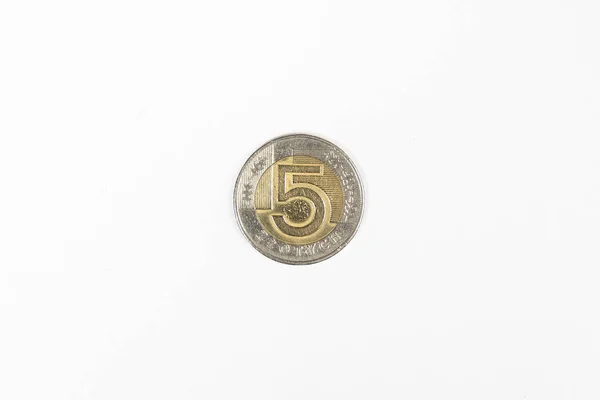 Перед Монетою Польської Злоті — стокове фото