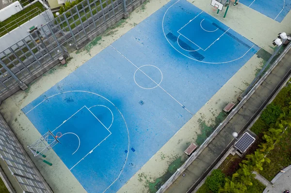 Top View Recreation Basketball Playground — Stock Photo, Image