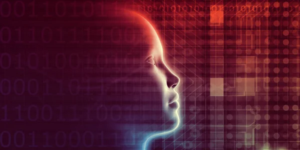 Artificial Intelligence Evolution Digital Consciousness Tech Concept — Stock Photo, Image