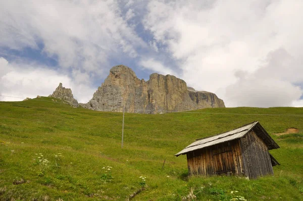 Dél Tiroia Wolkenstein Colfosch — Stock Fotó