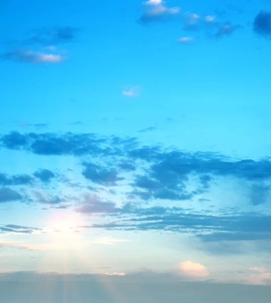 Céu Nascer Sol Nuvens Panorama Arte Verão Fundo — Fotografia de Stock