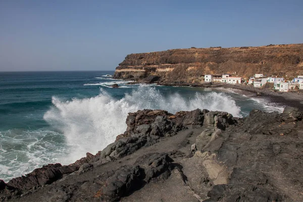 Brise Glaces Face Village Espagnol Los Molinos Sur Île Fuerteventura — Photo