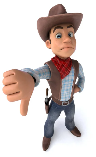 Fun Cowboy Illustration — Stock Photo, Image