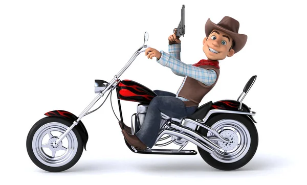 Kul Cowboy Illustration — Stockfoto