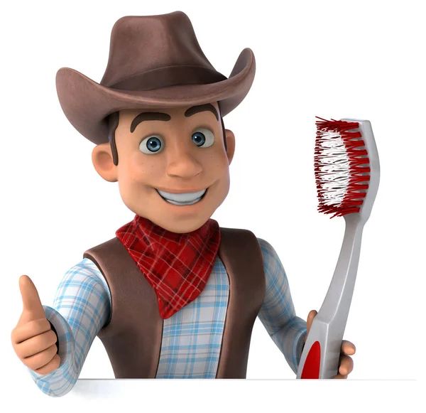 Fun Cowboy Illustration — Stock Photo, Image