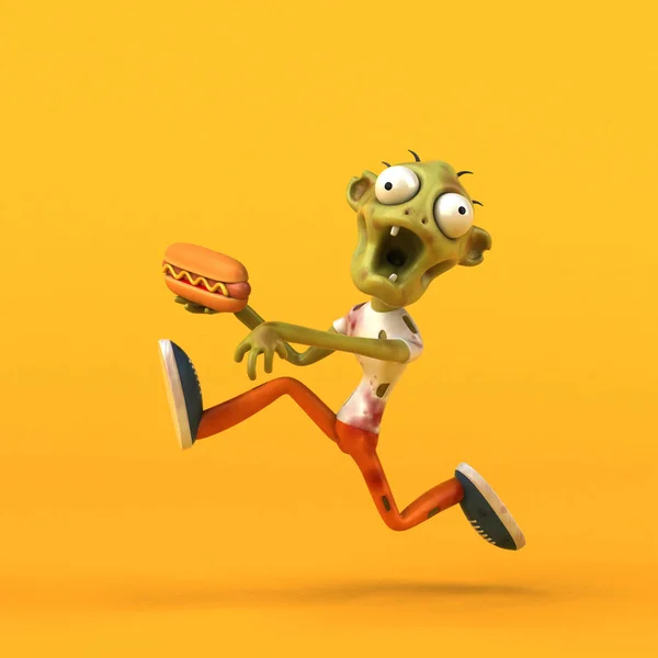 Leuke Zombie Illustratie — Stockfoto