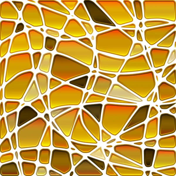 Abstraktní Mozaika Barevného Skla Oranžové Hnědé — Stock fotografie