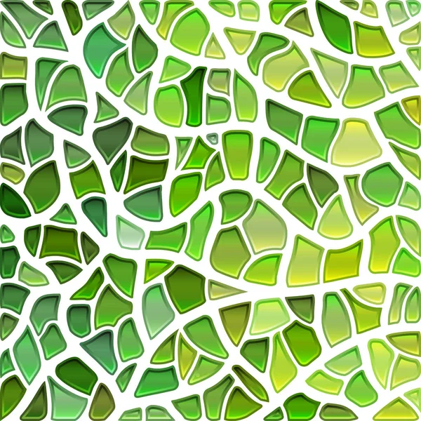 Elvont Festett Üveg Mozaik Háttér Zöld Sárga — Stock Fotó