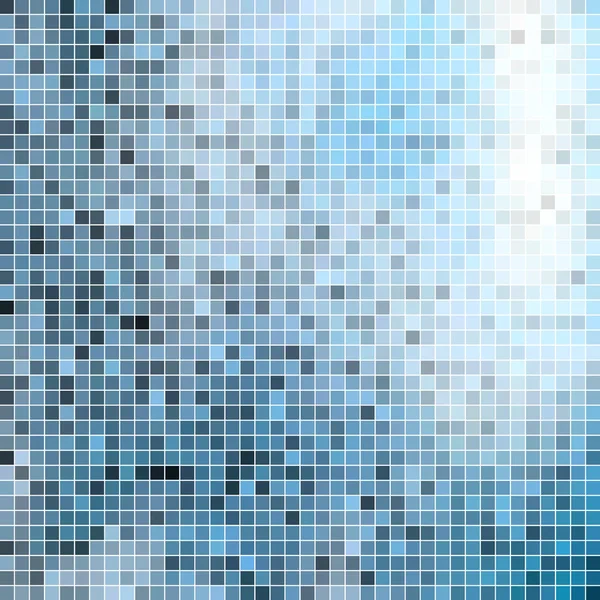 Astratto Quadrato Pixel Mosaico Sfondo Blu — Foto Stock