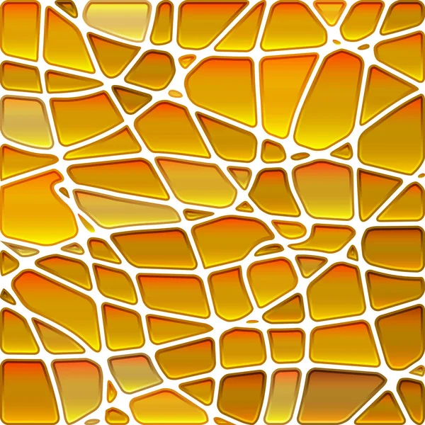 Abstrato Fundo Mosaico Vidro Manchado Laranja Amarelo — Fotografia de Stock