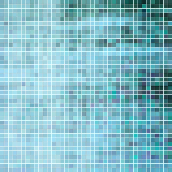 Astratto Quadrato Pixel Mosaico Sfondo Blu — Foto Stock