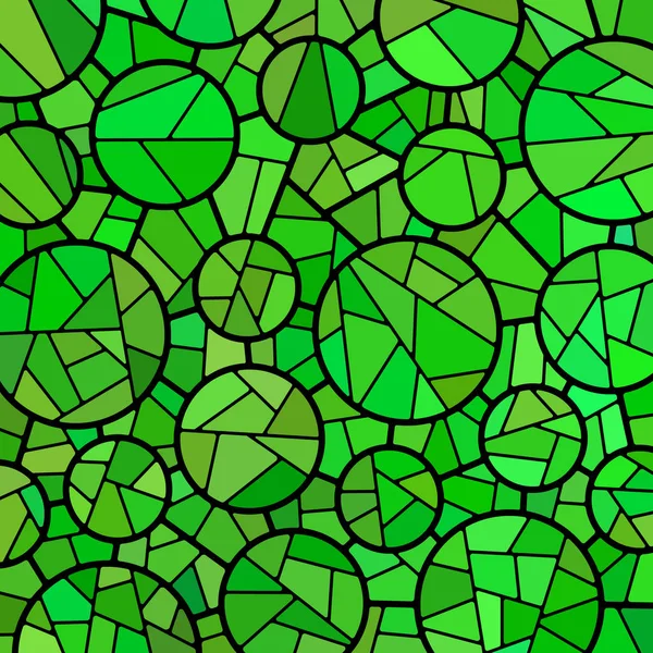 Abstract Glas Lood Mozaïek Achtergrond Fel Groen — Stockfoto