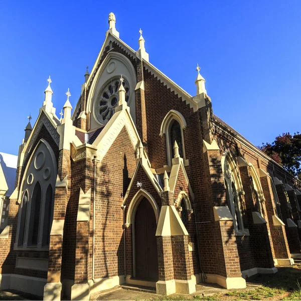 Vue Église Unie Actuelle Construite 1893 Dans Architecture Néogothique Armidale — Photo