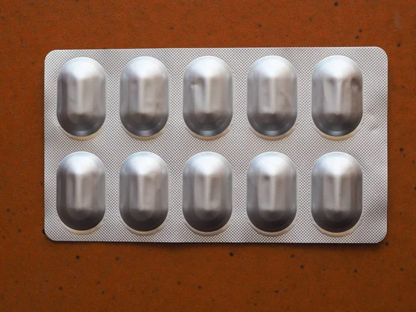 Farmaceutycznych Bez Recepty Lub Tabletki Receptę — Zdjęcie stockowe