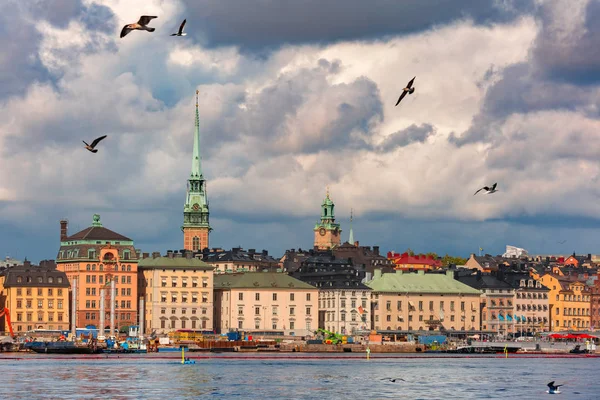 Malerisches Panorama Von Gamla Stan Der Altstadt Von Stockholm Hauptstadt — Stockfoto