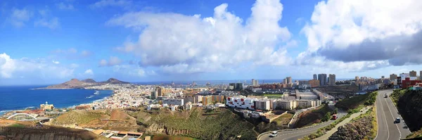 Las Palmas Vista Para Cidade — Fotografia de Stock