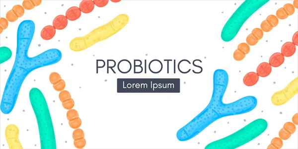 Probiotyki Bifidobakterium Lactobacillus Streptococcus Thermophilus Lactococcus Propionibacterium Medycyna Lub Suplement — Zdjęcie stockowe