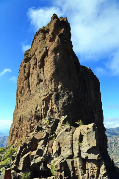 Roque Bentayga Ein Gipfel Auf Gran Canaria — Stockfoto