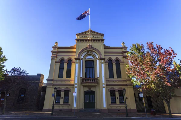View Ostentatious Town Hall Two Storey High Victorian Building Completed — Stock Photo, Image