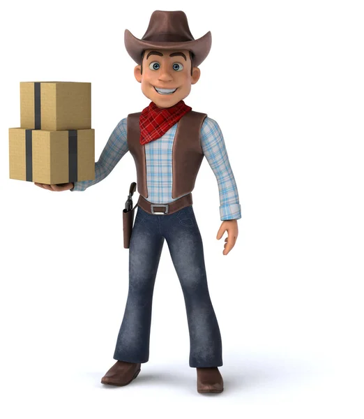 Fun Cowboy Illustration — Stock Photo, Image