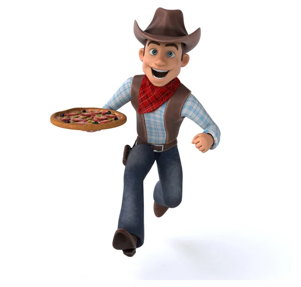 Kul Cowboy Illustration — Stockfoto