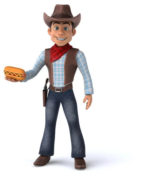 Fun Cowboy Illustration — Stock Photo, Image