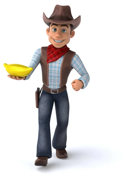 Spaß Cowboy Illustration — Stockfoto