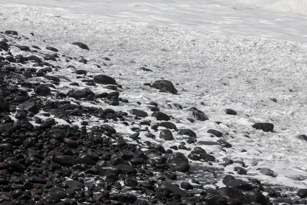 Skalista Plaża Północnym Wybrzeżu Madery Portugalia — Zdjęcie stockowe