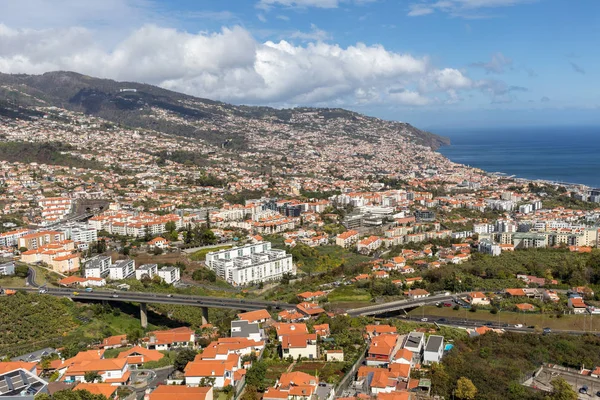 Vista Panorâmica Funchal Ilha Madeira Portugal — Fotografia de Stock