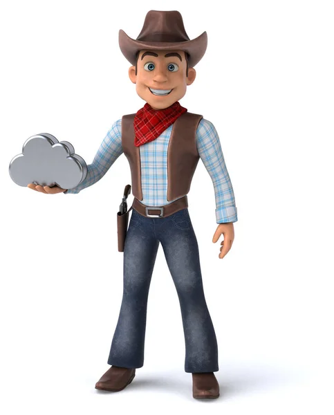 Spaß Cowboy Illustration — Stockfoto