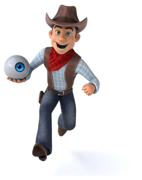 Spaß Cowboy Illustration — Stockfoto