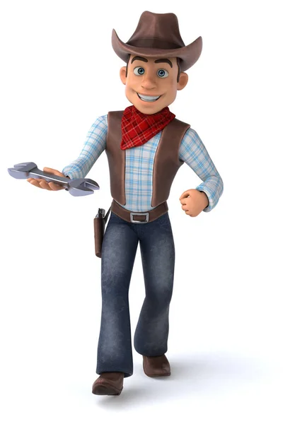 Spaß Cowboy Illustration — Stockfoto