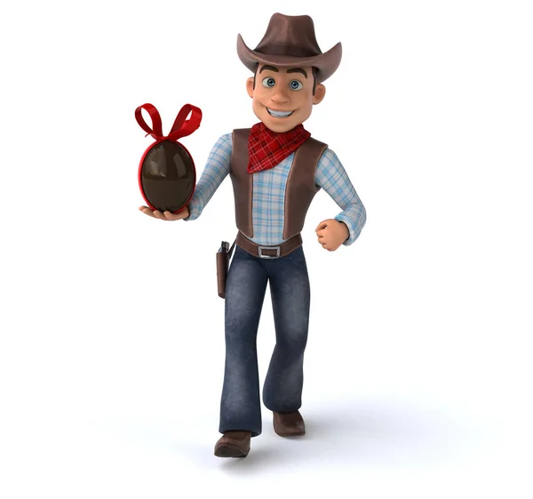 Spaß Cowboy Illustration — Stockfoto