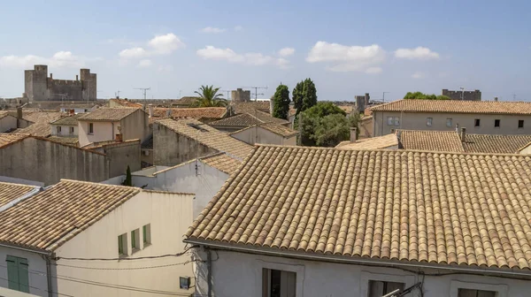 Vista Ángulo Alto Una Comuna Llamada Aigues Mortes Francia —  Fotos de Stock