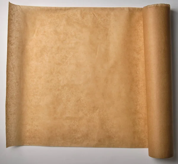 Hnědý Pergamenový Papír Ránu Velkého Válečku Vrcholový Pohled — Stock fotografie