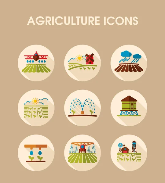 农场领域的图标 农业标志 图形符号为您的网站设计 应用程序 用户界面 病媒说明 Eps10 — 图库照片