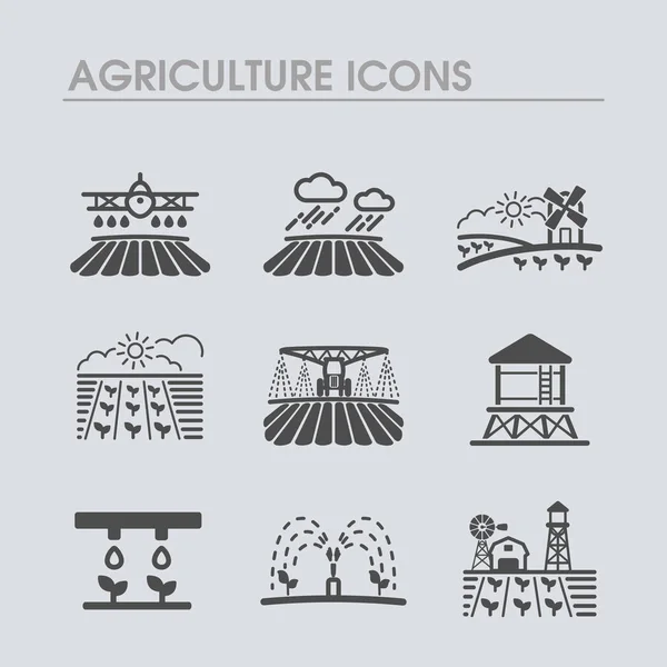 Farm Field Icon Agriculture Sign Graph Symbol Your Web Site — Stock Photo, Image